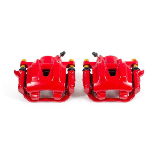 Power Stop Rear Calipers w/Brackets Red (Pair) 2004-2010 Toyota Sienna