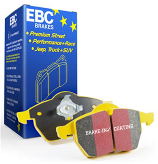 EBC Yellowstuff Rear Brake Pads 2006-2013 Audi A3 2.0 / 2005-2010 A4 / 2005-2011 A6 / 2008-2015 TT / 2007-2013 VW EOS / 2005-2014 Golf / 2006-2019 GTi / 2005-2018 Jetta / 2005-2008 Passat / 08 R32 / 06-09 Rabbit / 09-18 Tiguan (Girling rear caliper)