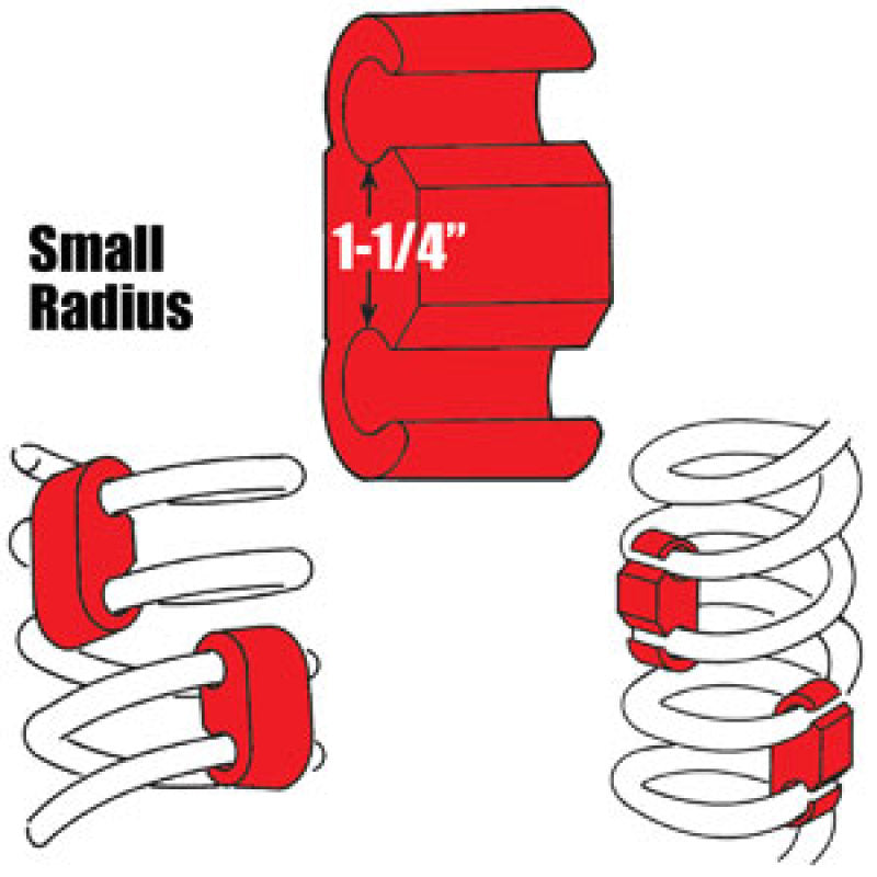 SPC Performance Coil Spring Stabilizer (4) 1-1/4" - Small Radius