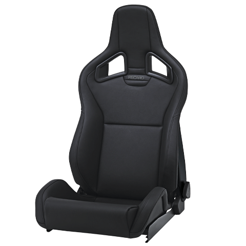 Recaro Sportster CS Seat Bolster Vinyl black, Insert Suede Black (driver)