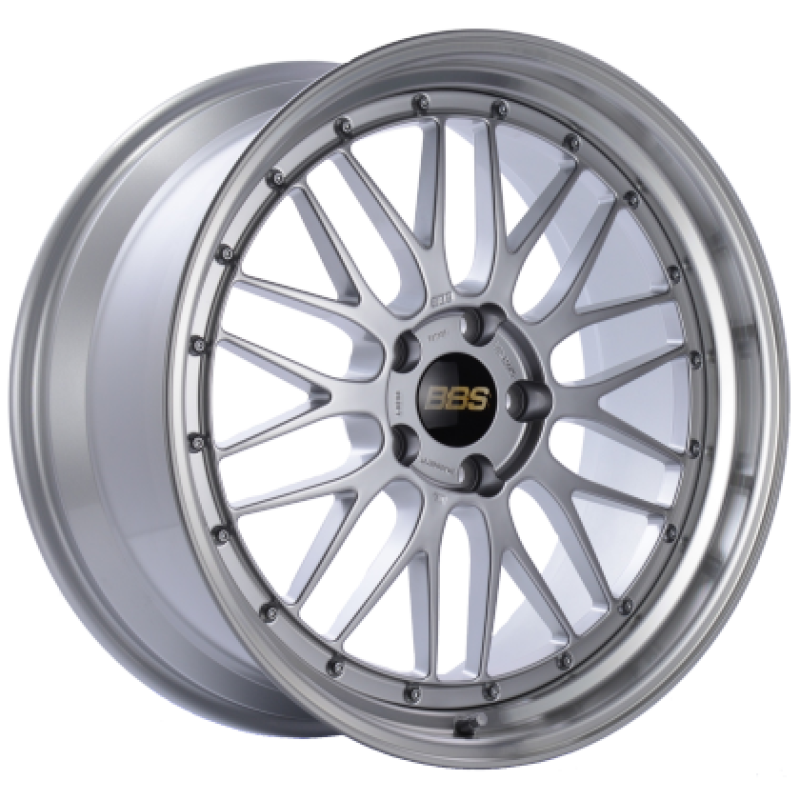 19x9.5 BBS LM / 5x120 / ET22 / Diamond Silver Center / Diamond Cut Lip Wheel PFS/Clip Required