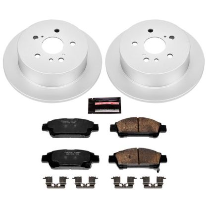 Power Stop Z17 Evolution Geomet Coated Brake Kit 2004-2010 Toyota Sienna Rear