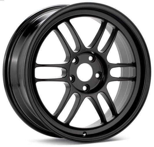 18x9.5 Enkei RPF1 5x100 38mm Offset Black Wheel - Tarmac Black Edition RPF1