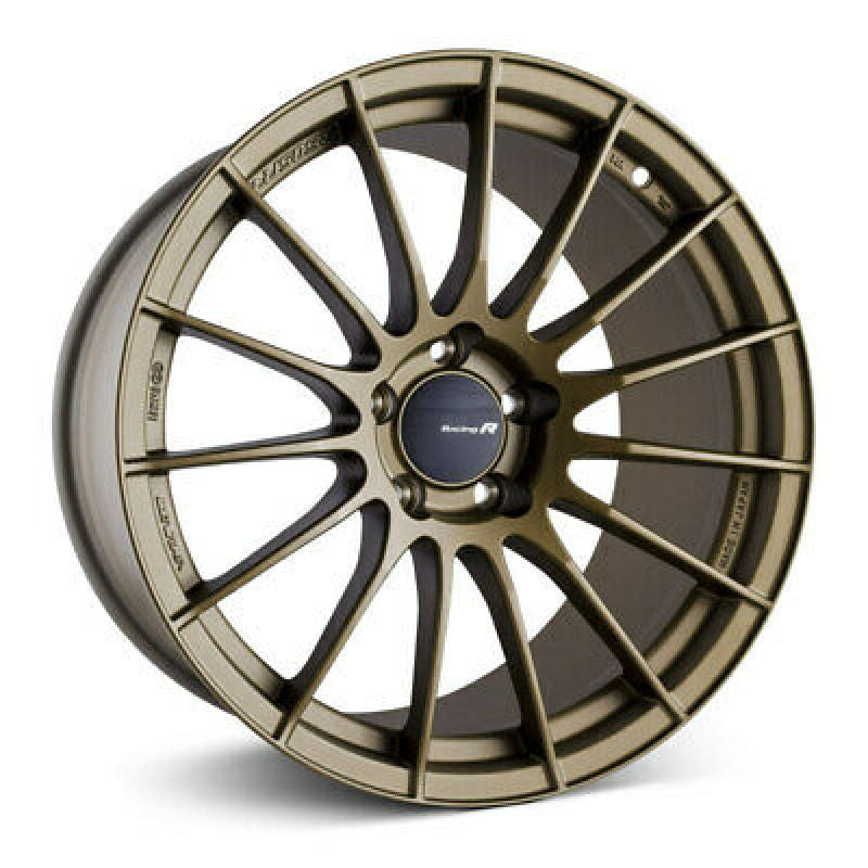 18x9.0 Enkei RS05RR 25mm ET 5x112 66.5 Bore Titanium Gold