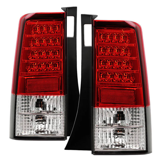 Scion XB 2003-2007 Version 2 LED Tail Lights - Red Clear