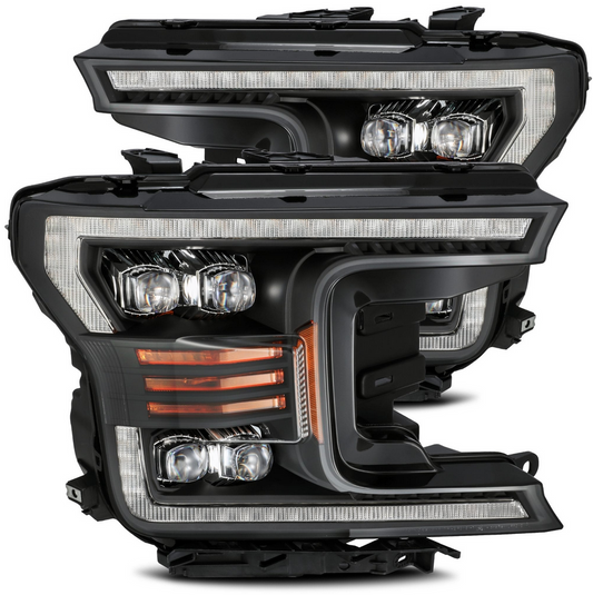 AlphaRex 2018-2020 Ford F150 NOVA-Series LED Projector Headlights Black