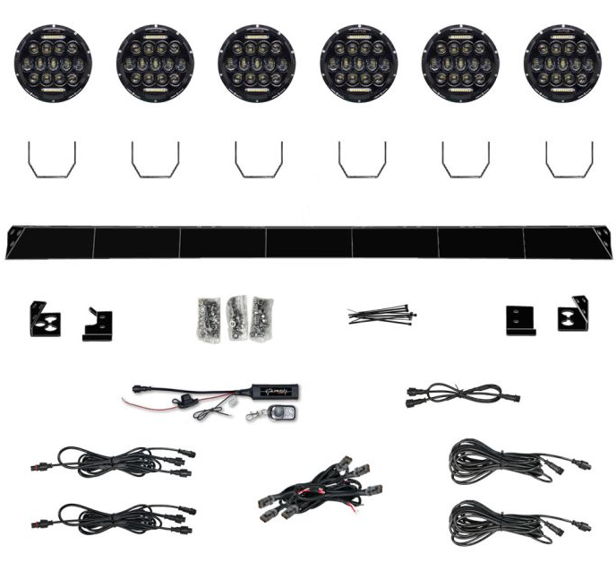 Quake 2021+ Ford Bronco 42” Monster Pod Brow LED Lighting Kit