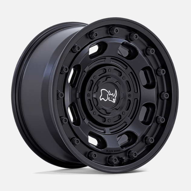 16x8.0 Black Rhino Atlas Matte Black