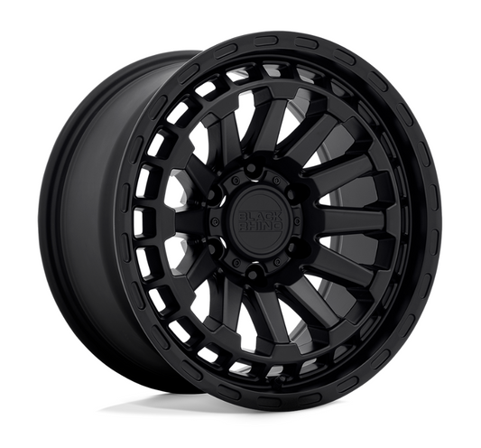 18x9.5 Black Rhino Raid Matte Black