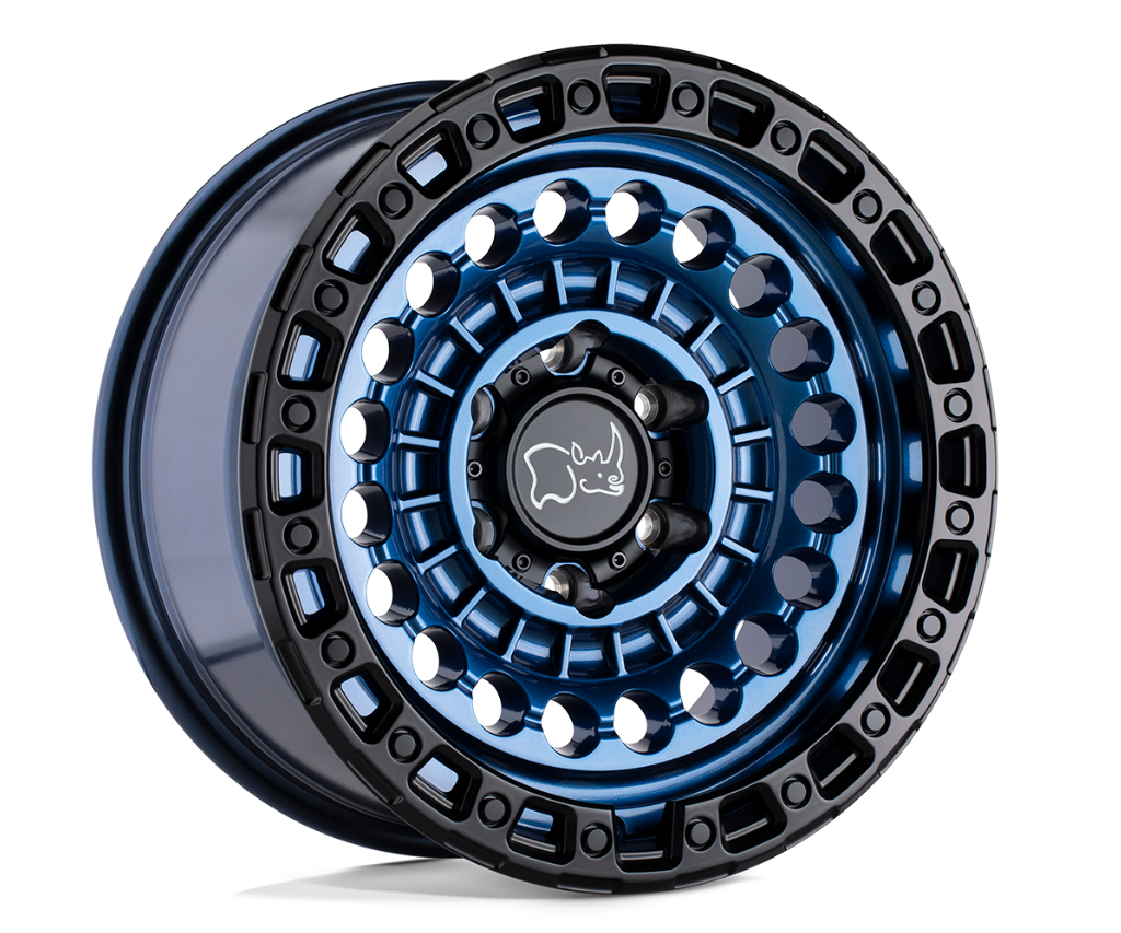 20x9.5 Black Rhino Sentinel Cobalt Blue w/ Black Ring