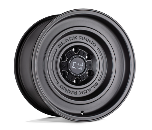 17x9.5 Black Rhino Solid Matte Gun Black