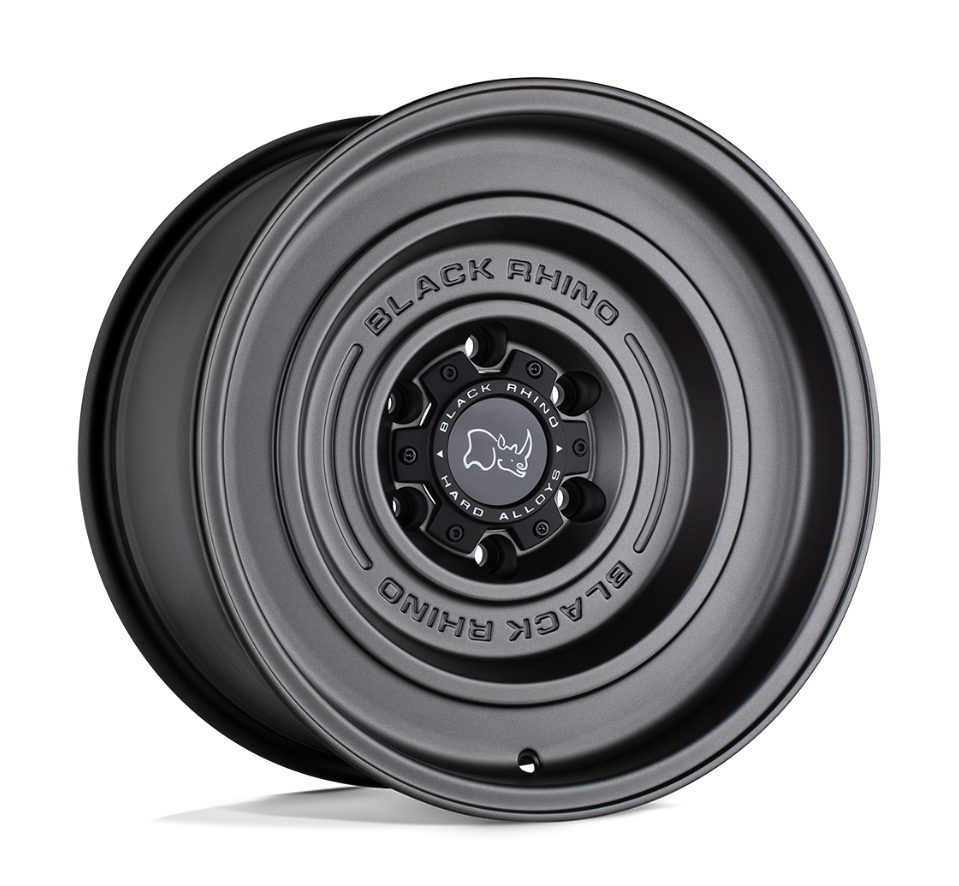 17x9.5 Black Rhino Solid Matte Gun Black