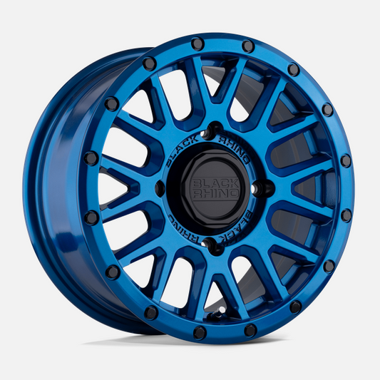 14x7.0 Black Rhino La Paz UTV Blue w/ Black Bolts