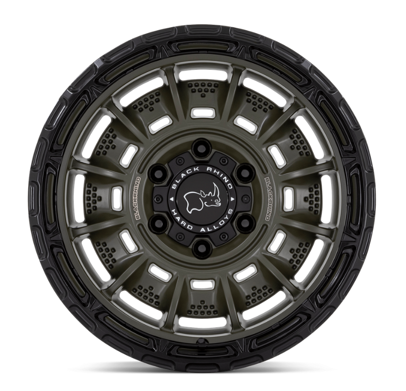 20x10 Black Rhino Legion Olive Drab Green w/ Black Lip