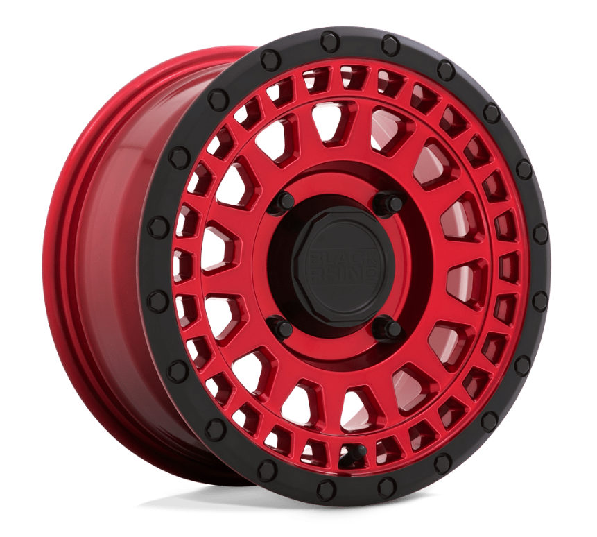 15x7.0 Black Rhino Parker UTV Candy Red w/ Black Lip