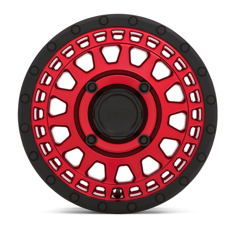 15x7.0 Black Rhino Parker UTV Candy Red w/ Black Lip