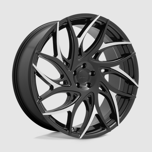 20" DUB S259 G.O.A.T. / Gloss Black w/Machined Spokes