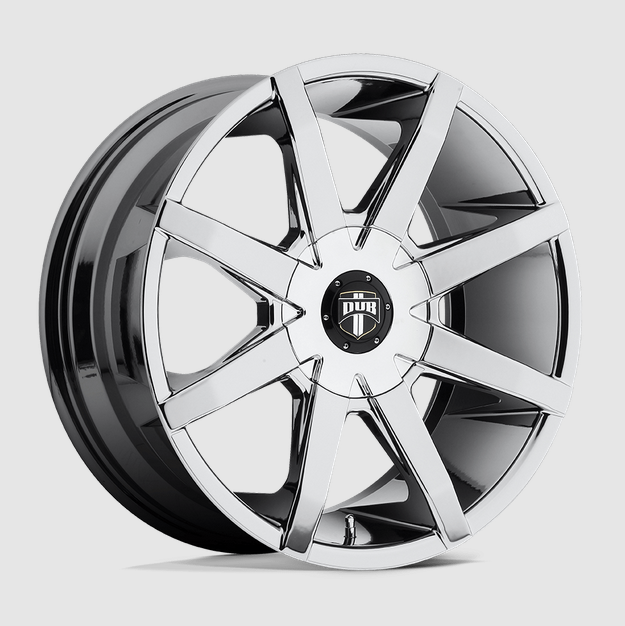 22x9.5 DUB S201 Push / 6x135/6x139.7 / ET+25mm / Chrome Plated / Bore 87.10 / 2200 Load