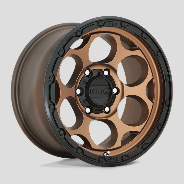 17x9.0 KMC Dirty Harry KM541 Matte Bronze w/Black Lip