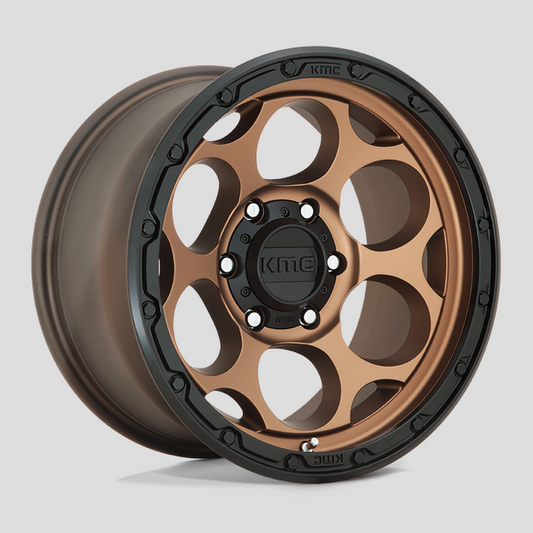 17x9.0 KMC Dirty Harry KM541 Matte Bronze w/Black Lip