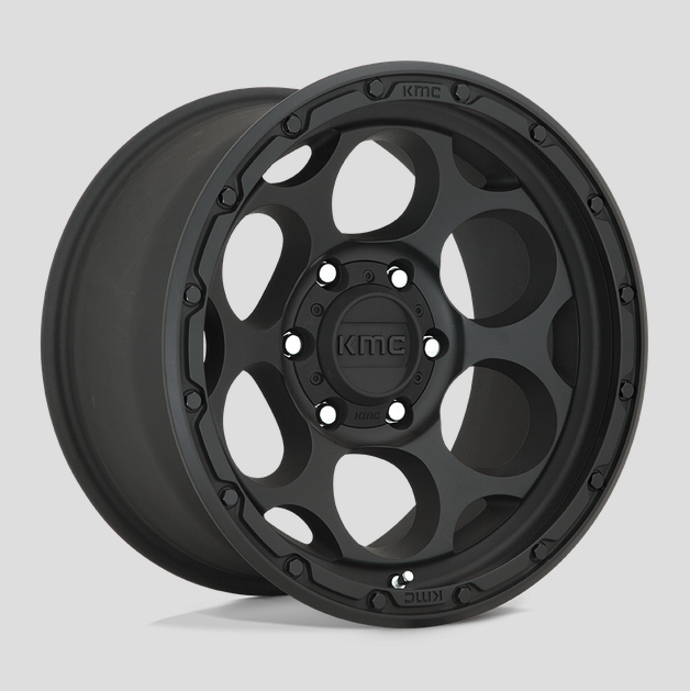 18x8.5 KMC Dirty Harry KM541 Textured Black