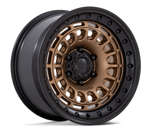 17x9.0 Black Rhino Sahara BR014 Matte Bronze w/ Gloss Black Lip