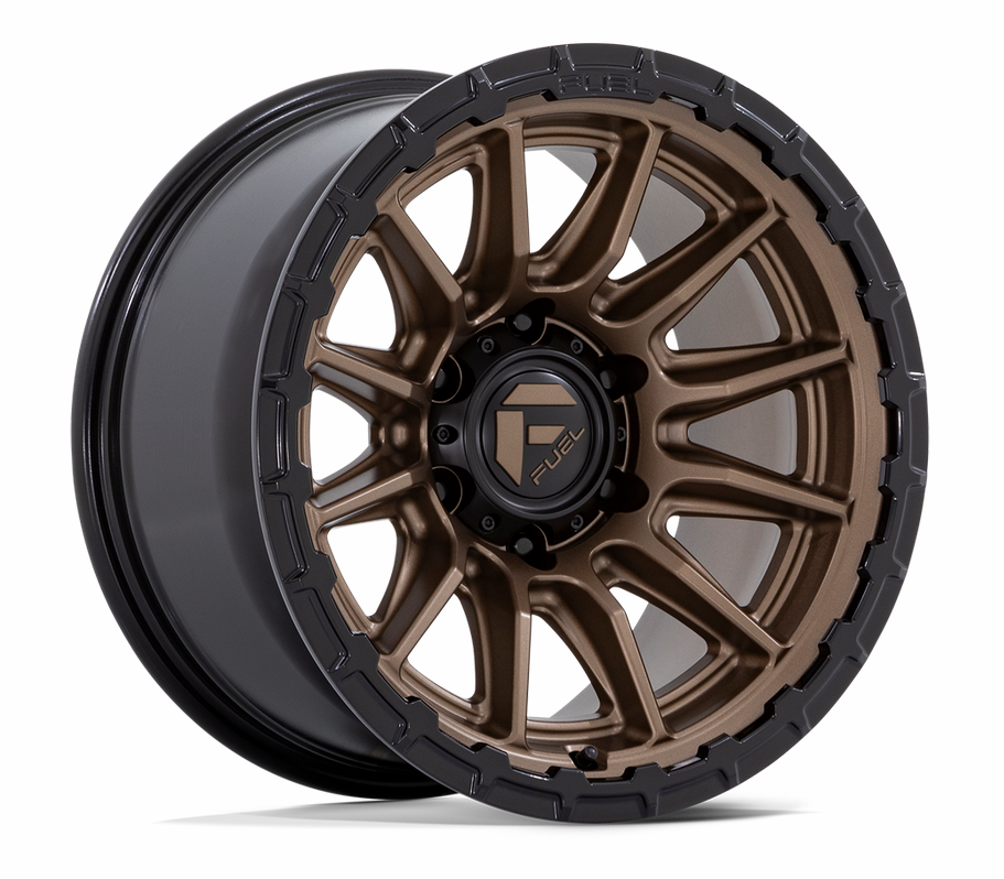 17x9.0 Fuel Piston FC866ZB Matte Bronze w/ Gloss Black Lip