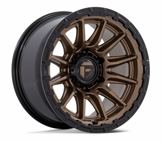 22x10 Fuel Piston FC866ZB Matte Bronze w/ Gloss Black Lip