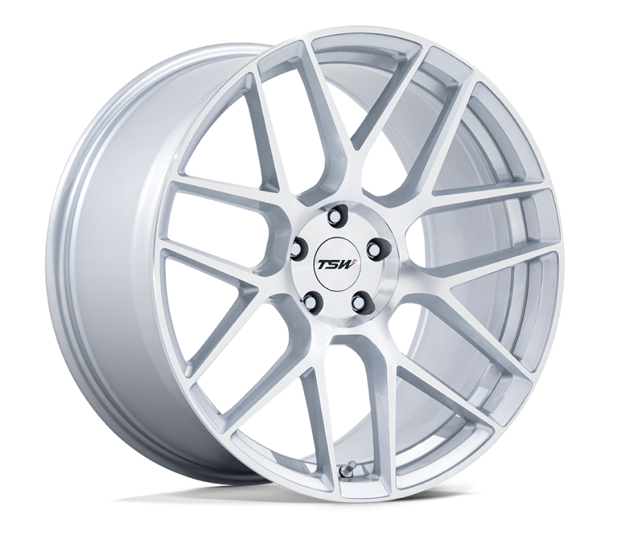 17x8.0 TSW Lasarthe Gloss Silver Machined