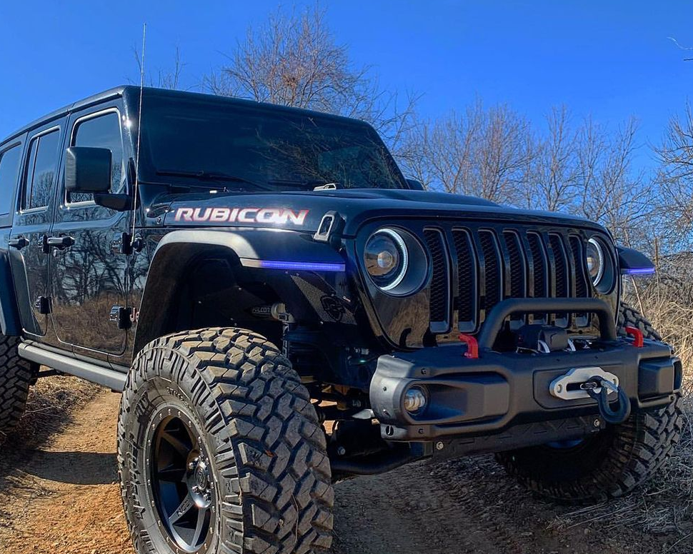 Jeep Wrangler JL Sahara, Moab / Gladiator Overland, Sport S Max Tow JT HDX Slim DRL Fender Chop Kit