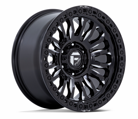 20x9.0 Fuel Rincon SBL FC857BE 6x135 Gloss Black Milled