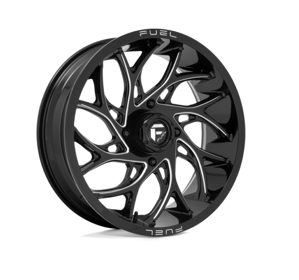 15x7.0 Fuel Runner D741 Gloss Black Miled