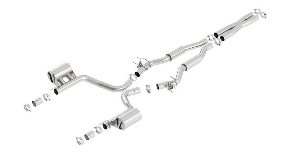 Borla ATAK Cat-Back Exhaust System 2015-2023 Challenger SRT Hellcat (6.2L) V8 No Tips Use Factory Bezel/Valance. Has Valves