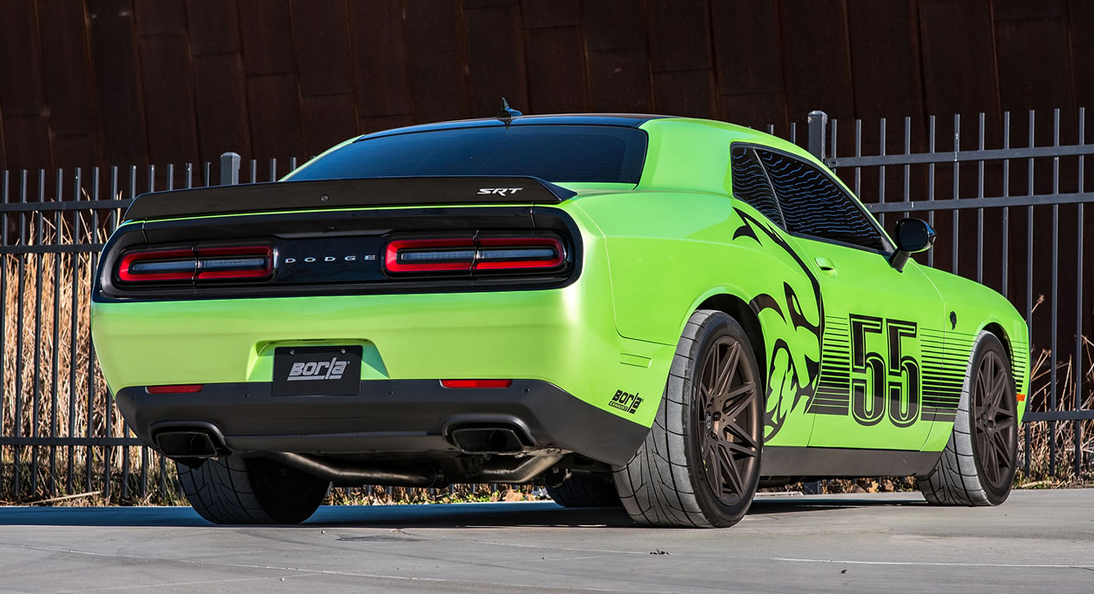 Borla ATAK Cat-Back Exhaust System 2015-2023 Challenger SRT Hellcat (6.2L) V8 No Tips Use Factory Bezel/Valance. Has Valves