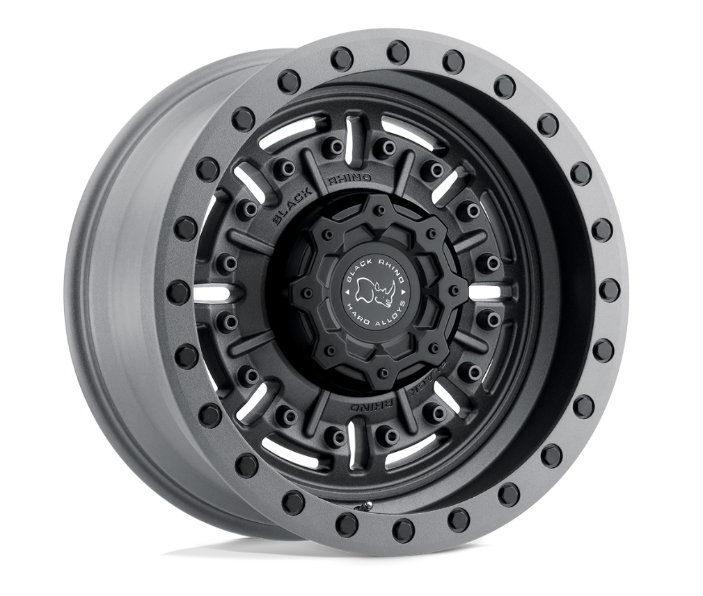 17x8.5 Black Rhino Abrams Textured Matte Gunmetal