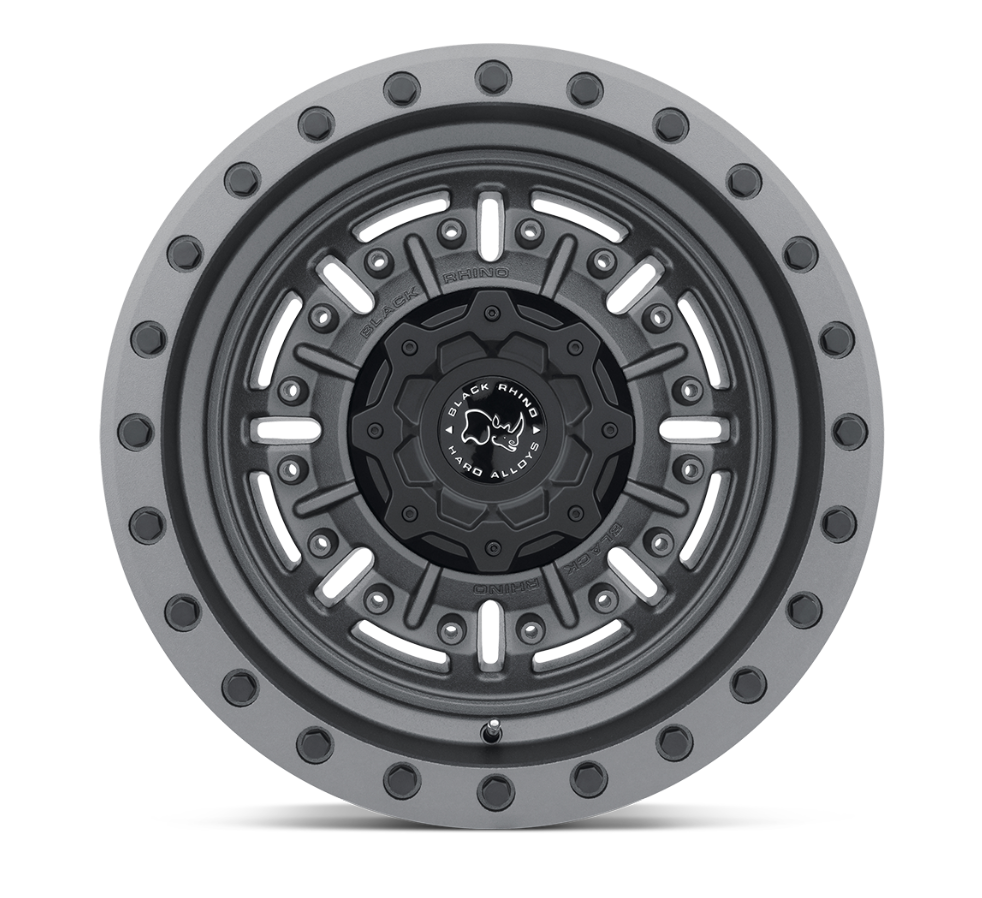 17x8.5 Black Rhino Abrams Textured Matte Gunmetal