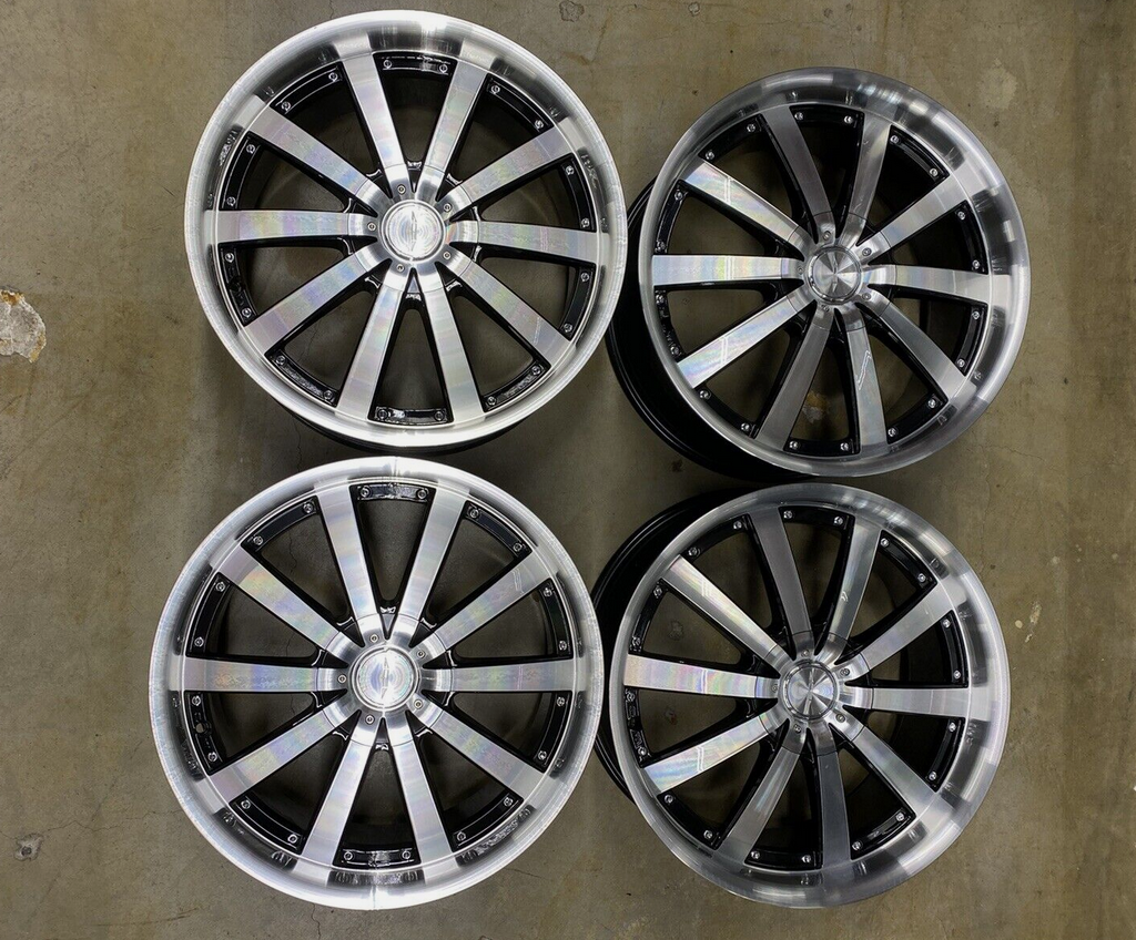 20x8.5 Ace Executive C853 ET32 Black/Machined 5x112