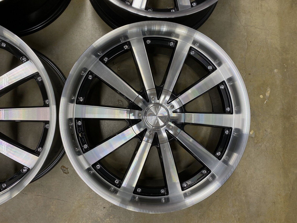 20x8.5 Ace Executive C853 ET32 Black/Machined 5x112