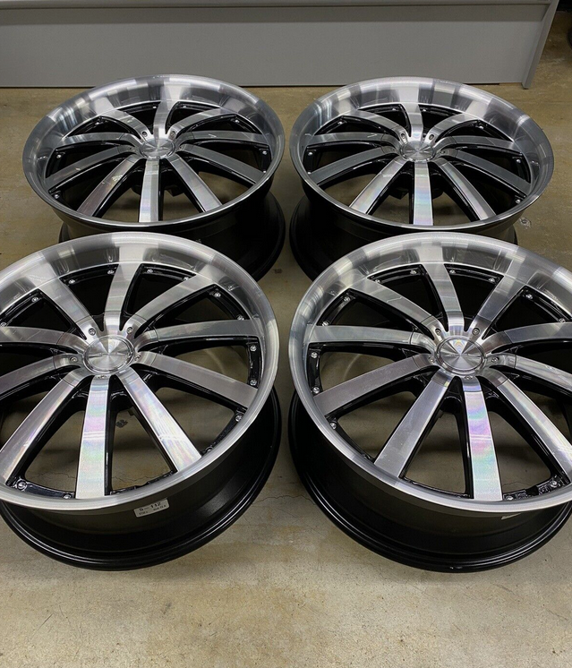 20x8.5 Ace Executive C853 ET32 Black/Machined 5x112