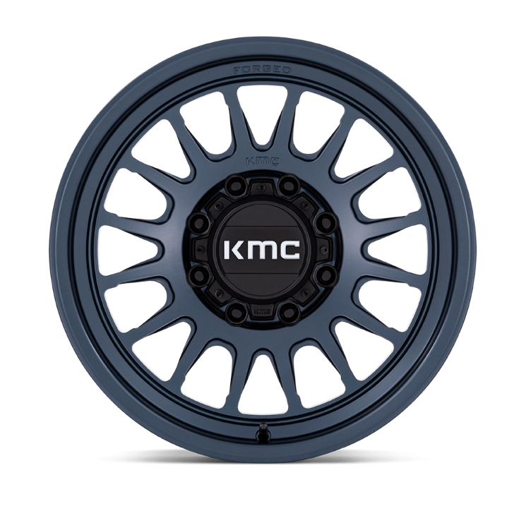 17x8.5 KMC Impact Forged Monoblock KM447 Metallic Blue