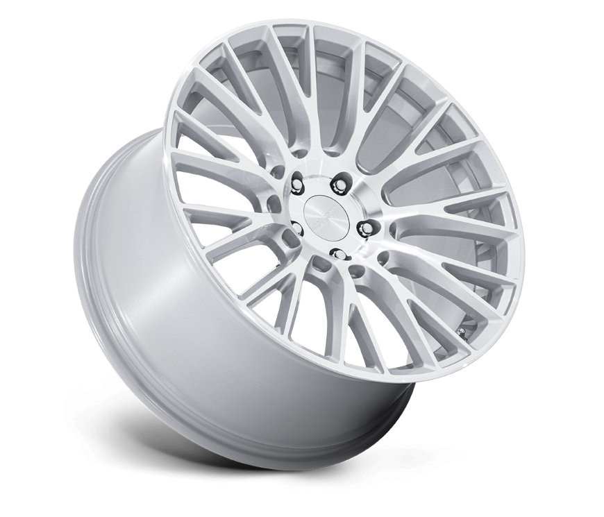 19x10 Rotiform LSE Gloss Silver w/ Machined Face