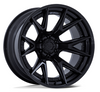 20x9.0 Fuel Catalyst Matte Black w/ Gloss Black Lip