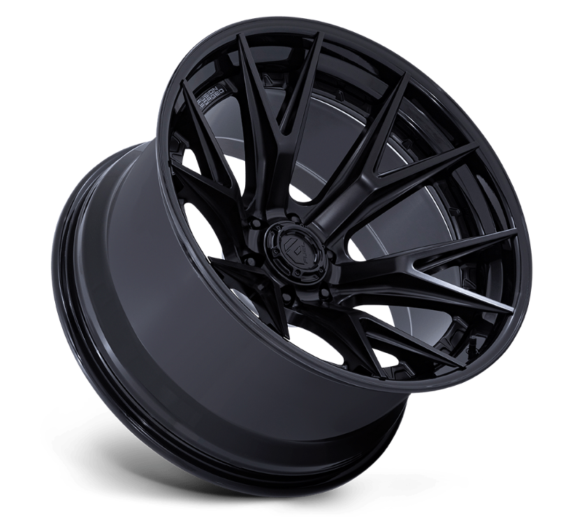 20x9.0 Fuel Catalyst Matte Black w/ Gloss Black Lip