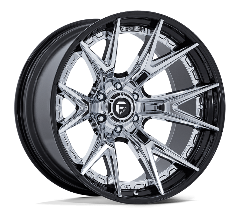 22x10 Fuel Catalyst Chrome w/ Gloss Black Lip