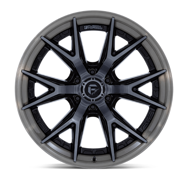 20x9.0 Fuel Catalyst Gloss Black Brushed Dark Tint