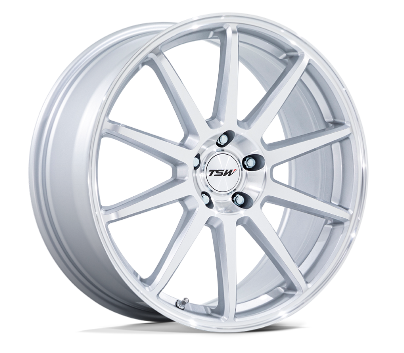 19x8.5 TSW Canard Gloss Silver w/Machined Face