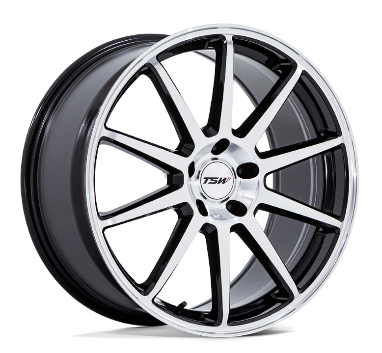 19x8.5 TSW Canard Gloss Black w/Machined Face