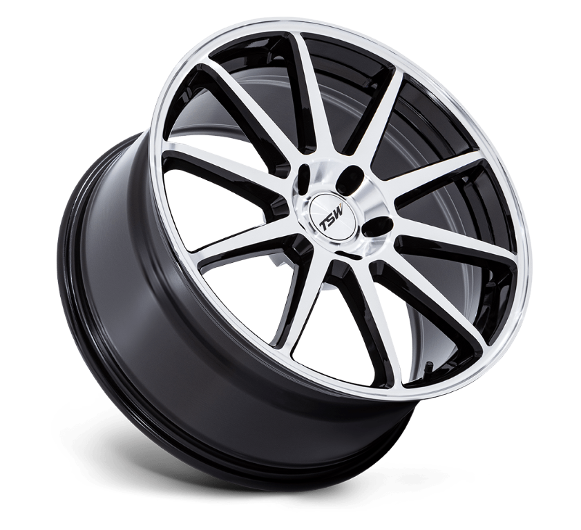 19x10.5 TSW Canard Gloss Black w/Machined Face