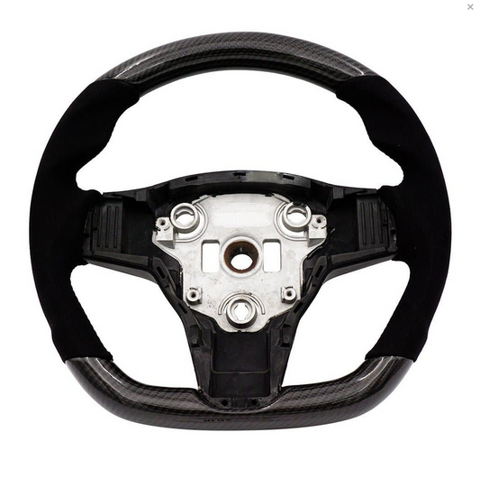 Blox Racing Carbon/Alcantara Steering Wheel - Tesla Model 3 / Model Y