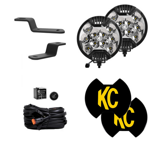 KC HiLiTES SlimLite LED - 2-Light System - Ditch Light Kit - for 21+ Ford Bronco